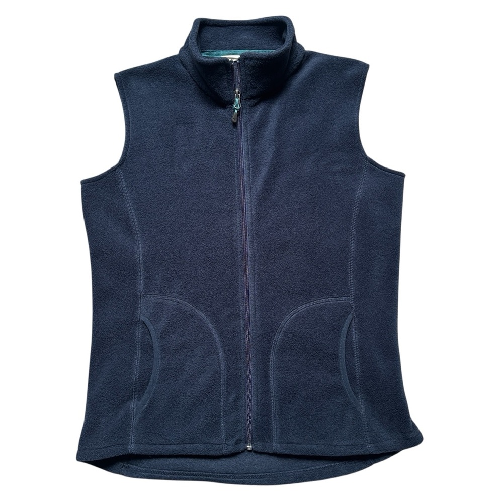 Woolrich Women’s Andes Fleece Navy Blue Zip Up Vest Small - Picture 1 of 9